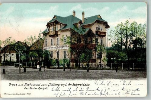 Großschweidnitz 1907 Gasthaus zum Höllengrund