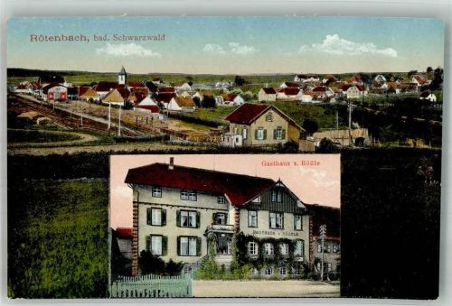 Rötenbach 1924 Gasthaus zum Rößle