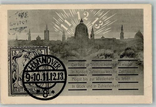 Datum 19-10 11.12.13 + Stempel