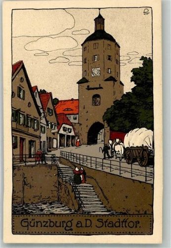 Günzburg 1913 Stadttor