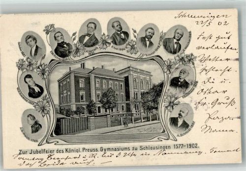 Schleusingen 1902 325 Jahrfeier des. Kgl. Preuss. Gymnasiums zu Schleusingen 1902 Portraits der Lehrkräfte