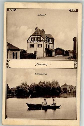 Allersberg 1909 Bahnhof Gondelteich
