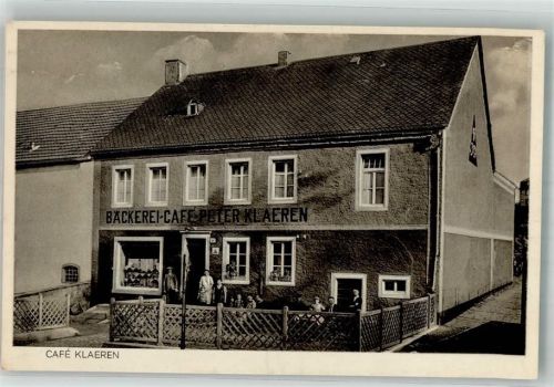54568 W5530 Gerolstein Foto AK Bäckerei-Cafe Peter Klaeren