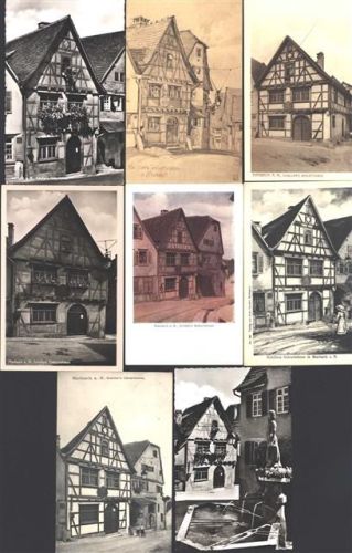 Marbach Lot mit 10 div AK
