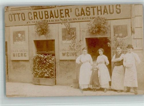 Wien 1909 Gasthaus O.Grubauer Kirchberggasse 7