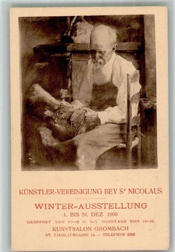 Grombach 1906 Künstler Vereinigung Bey St. Nicolaus , Winter Ausstellung