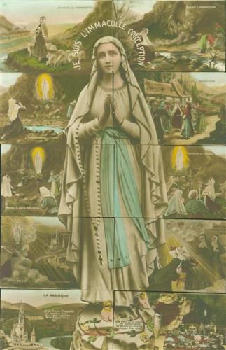 Lourdes Bernadette 10 Karten komplett gute Erhaltung