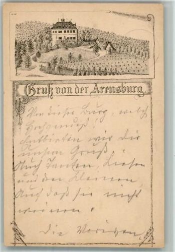 Arensburg 1891 Lithographie