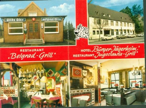 Peine Gasthaus Belgradgrill Innen-und Aussenansicht