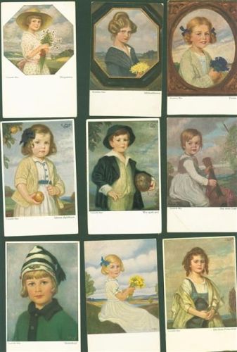 Lot mit 30 AK einige mehrfach Kinder Portraits