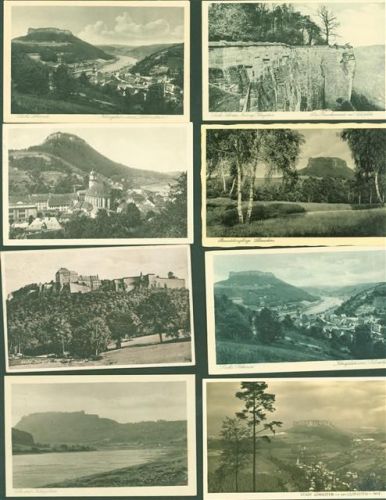 Königstein Lot mit 13 AK Festung