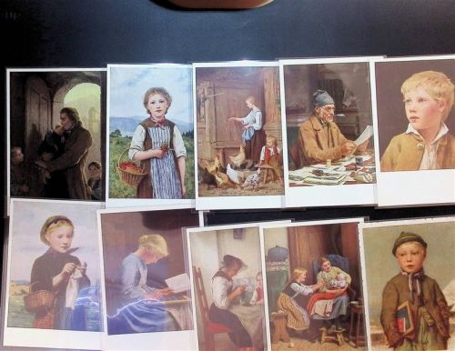 Lot mit 21 AK signiert Albert Anker Künstlerkarte wenige mehrfach