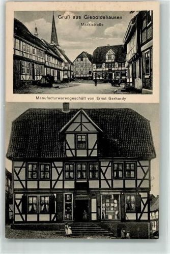 Gieboldehausen Marktstraße Fachwerkhäuser Manufakturwarengeschäft Gerhardy