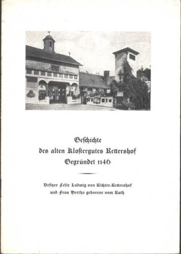 Rettershof geschichte des Klostergutes Rettershof 1959