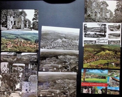 Hammelbach Lot mit 21 AK Originale aus den Musterbüchern des Metzverlages rückseitig Haftspuren