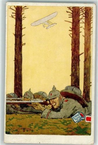 1914 WK I Gewehr im Anschlag AK