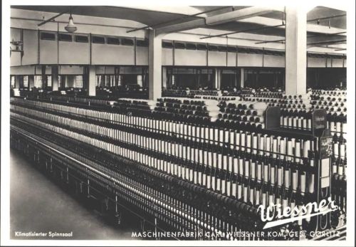 Görlitz Spinnsaal Maschinenfabrik Carl Wiessner, KEINE AK, ca. 21,2x15 cm