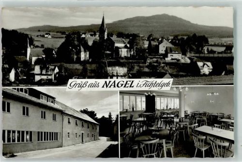 95697 W8591 Nagel , Oberfr - Gasthaus-Pension Goldener Hirsch Gastraum