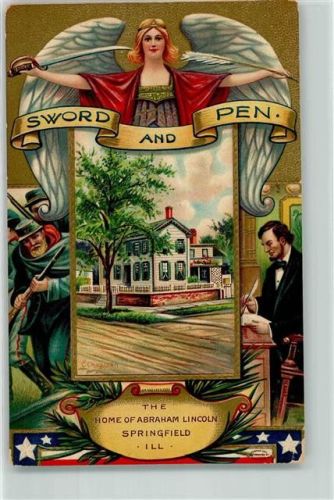 Springfield Engel mit Sword and Pen , Abraham Lincoln Patriotik