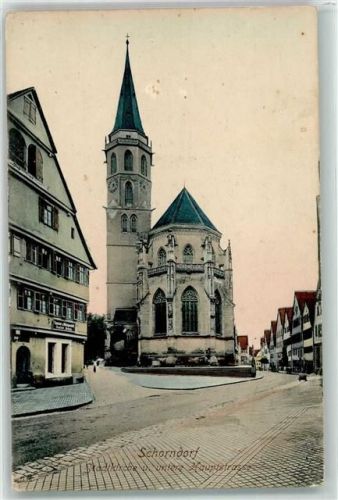 Schorndorf Stadtkirche untere Hauptstraße