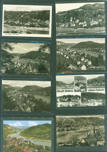 Wehlen Stadt Lot mit 8 AK