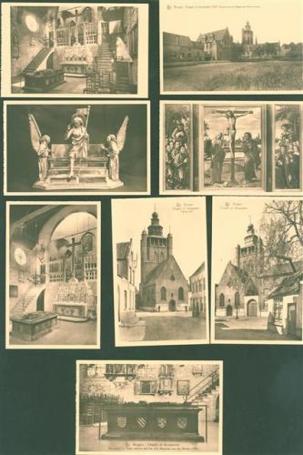 Bruges Lot mit 12 AK Kirche von Jerusalem