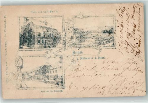 Burgen 1907 Haus von Carl Becker