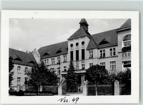 Neisse Nysa Privatfoto KEINE AK Städtisches Krankenhaus Ort handschriftlich