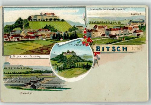 Bitche Festung Kaserne Freiherr von Falkenstein Fort Sebastian Baaracken Blumen