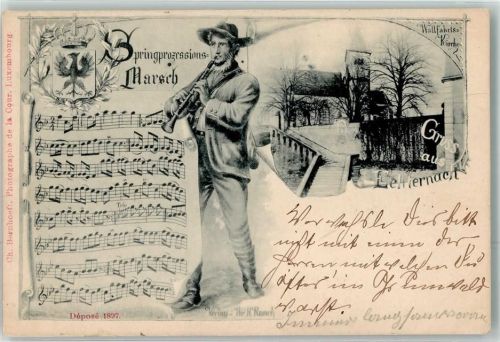 Echternach 1898 Springprozessions Marsch Klarinette Wallfahrtskirche