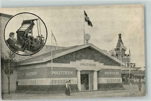 Malmö Politiken Hus den Baltiske Udstilling 1914Fahne Tracht