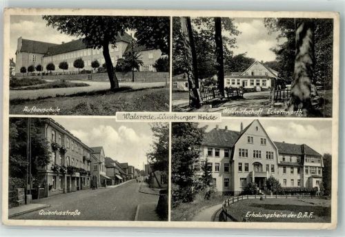 Walsrode Aufbauschule Waldwirtschaft Gasthaus Eckernworth Quientusstraße Erholungsheim DAF