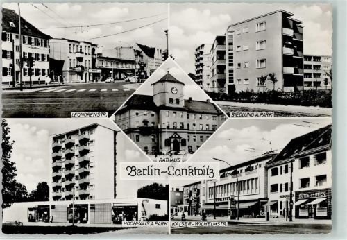 Lankwitz Leonorenstraße Siedlung a. Park Hochhaus a. Park Kaiser Wilhelm Straße Rathaus