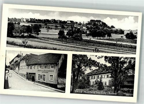 Mahlberg Untere Hauptstraße Geschäft Bäckerei Kolonialwaren Karl Friedrich Schloss