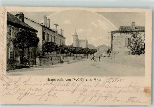 Pagny-sur-Moselle 1915 Hauptstraße