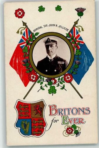 Admiral Sir John R. Jellicoe , Wappen Fahnen - Britons for Ever