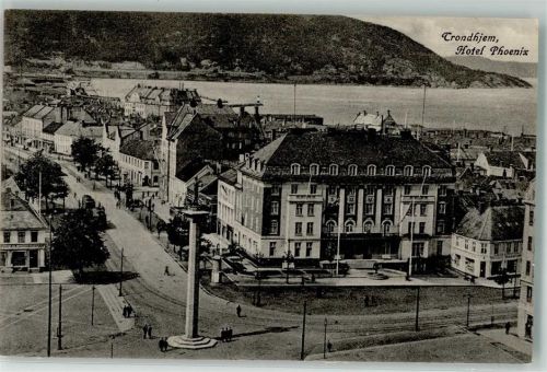 Trondheim Hotel Phoenix Straßenbahn Litfaßsäule