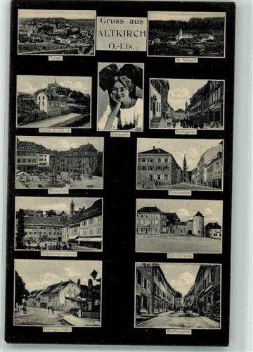 Altkirch St. Morand Jill Elsässerin Tracht Kirchgasse Marktplatz Kreuzgasse Versammlungsplatz Gilardoniplatz Hühnigerstraße Bäckergasse