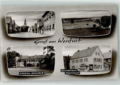 Wonfurt St. Andreaskirche Schloss von Senkendorff Kaufhaus Wagenhäuser Edeka