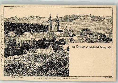 St. Peter 1897 Gruss vom Schwarzwald Verlag Velten Nr. 8