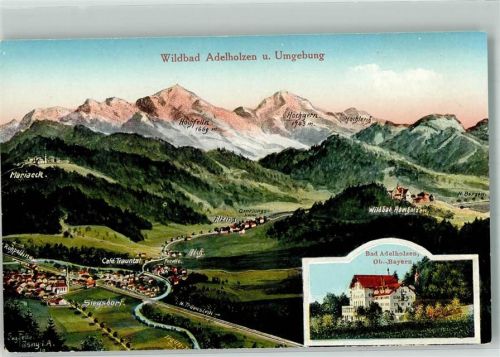 Bad Adelholzen Vogelschau Eug.Felle Isny