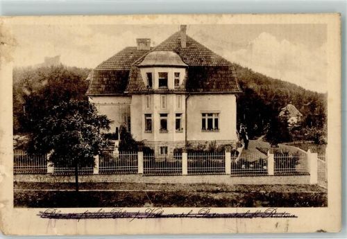 Neu-Ulm Villa Foto AK Ort lt. Stempel