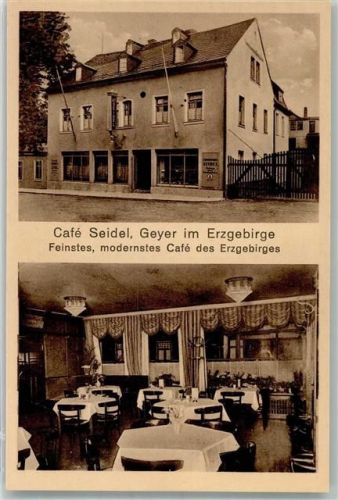 09468 O9307 Geyer - Gasthaus Konditorei Cafe v. Paul Seidel Marienstraße