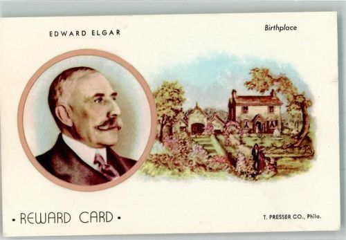 Edward Elgar Geburtshaus Informationskarte Chronik