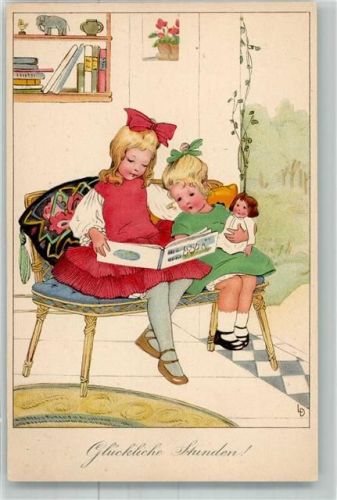 Kinder Buch lesen , Puppen Meissner u. Buch Serie 2613