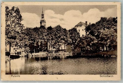 Pulsnitz 1929 Schlossteich Hotel Schützenhaus