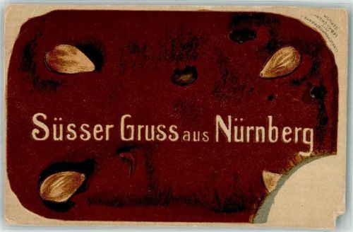 Nürnberg Lebkuchenpostkarte mit Lebkuchengeruch