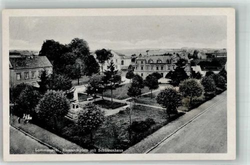 Lommatzsch Bismarckplatz m. Schützenhaus