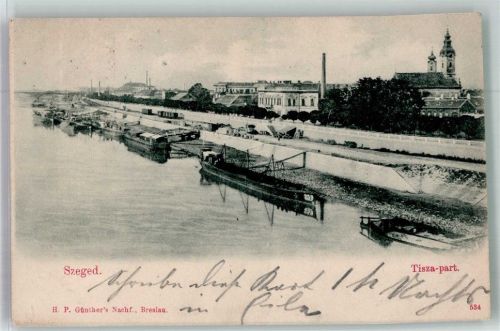 Szeged 1901 Tusza-part.