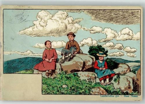 1908 Landschaften Kinder
